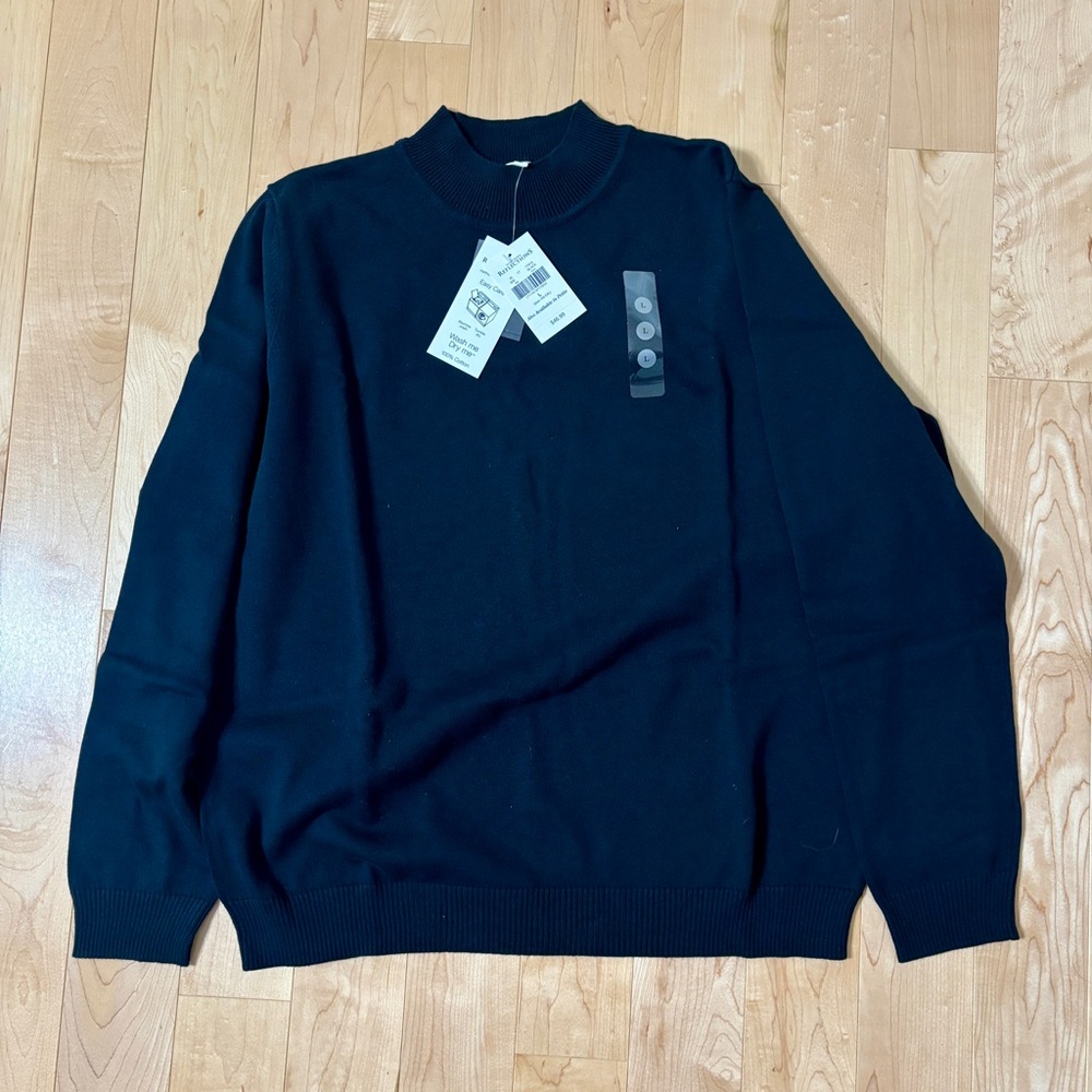 Northern Reflections 100% Cotton Black Crewneck Sweater